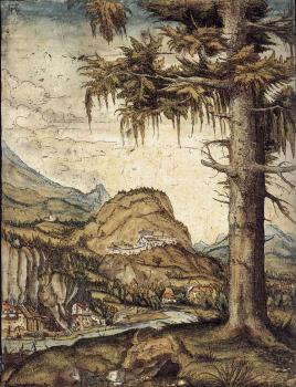 Albrecht Altdorfer : The large spruce